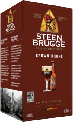 Steenbrugge Bruin 4-pack flesjes 0,33l Steenbrugge Bruin 4-pack met flesjes van 0,33l